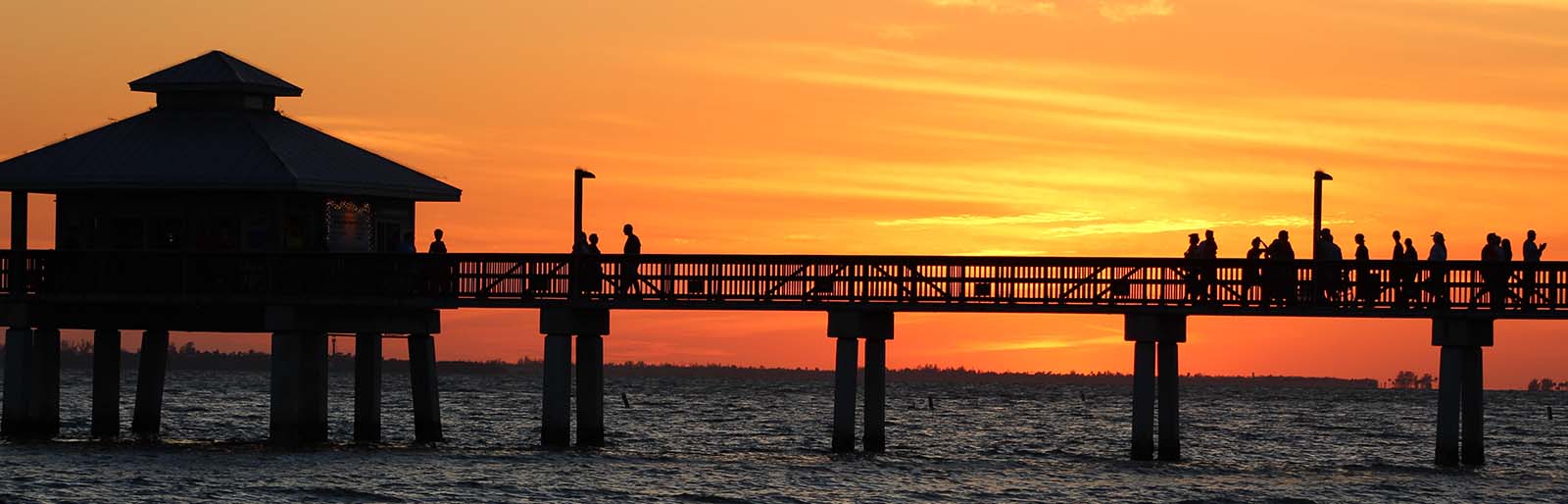 Fort Myers dock at sunset - Florida managed IT services